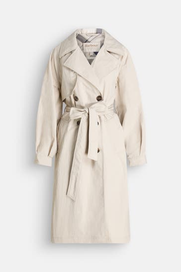 BARBOUR Trenchcoat 'Layla' creme