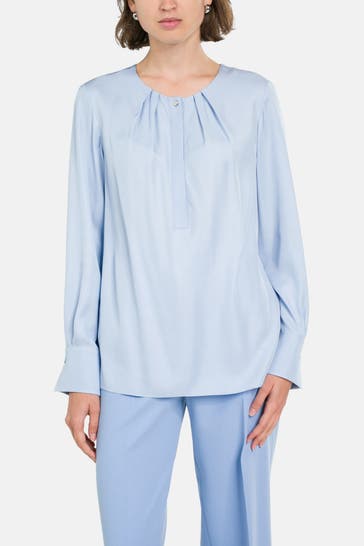 BOSS Blusenshirt 'Bocelia' taubenblau