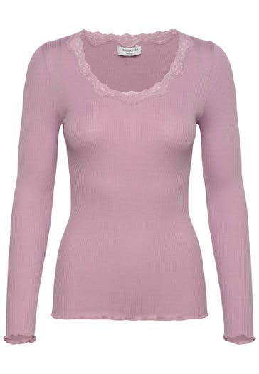 ROSEMUNDE Seidenmix-Longsleeve altrosa