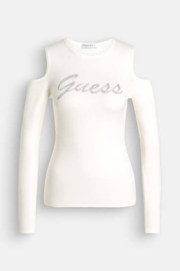 GUESS Strickpullover ecru