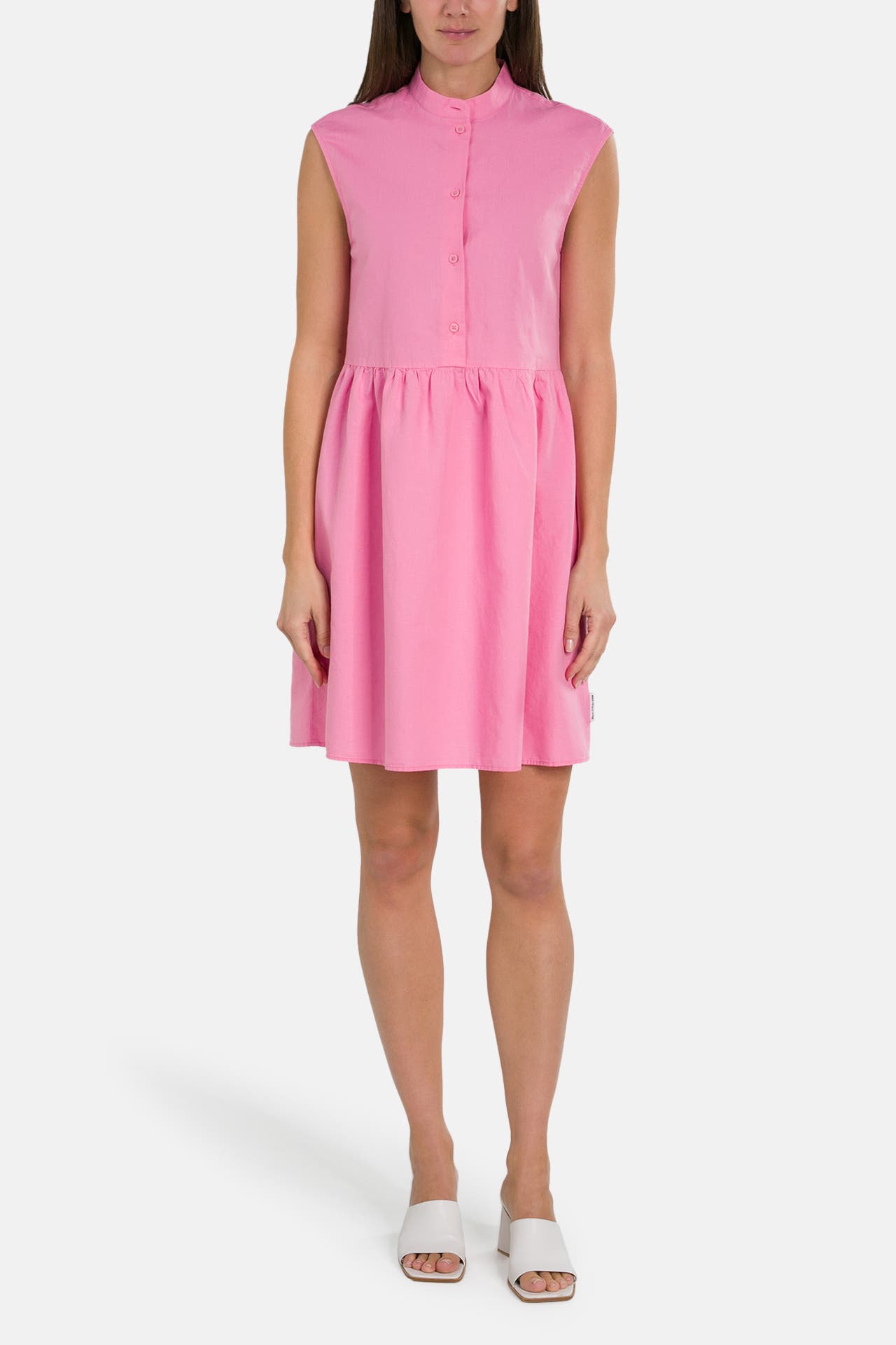 MARC O'POLO DENIM Leinenmix-Kleid pink, Bild 1