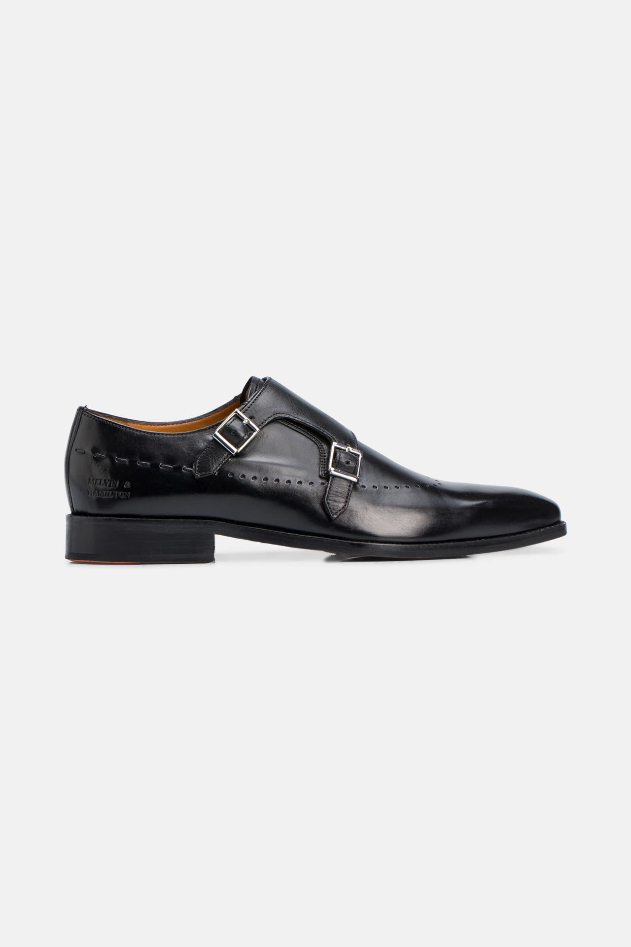MELVIN & HAMILTON Monkstraps 'Lawrence' schwarz, Bild 1