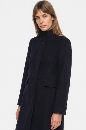 FUCHS SCHMITT Wollmix-Mantel navy