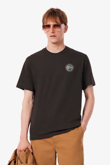 LACOSTE T-Shirt dunkelbraun