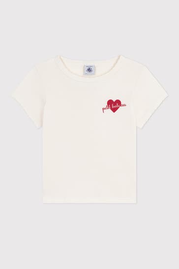 PETIT BATEAU T-Shirt ecru