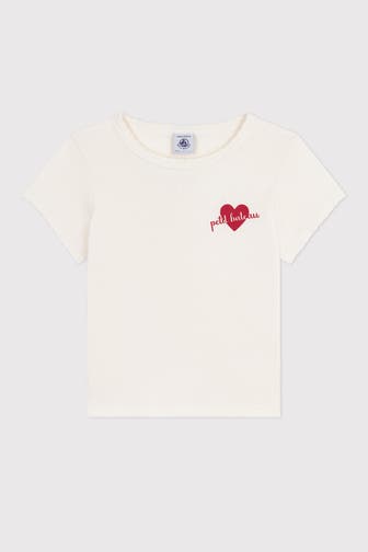 PETIT BATEAU T-Shirt ecru
