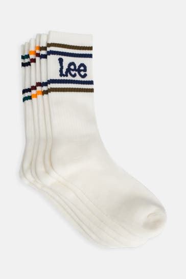 LEE 3er-Pack Socken 'Moir' weiß