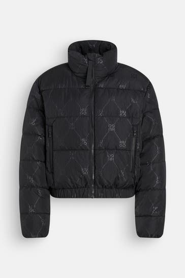 HUGO Steppjacke schwarz