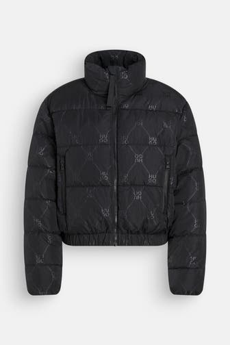 HUGO Steppjacke schwarz