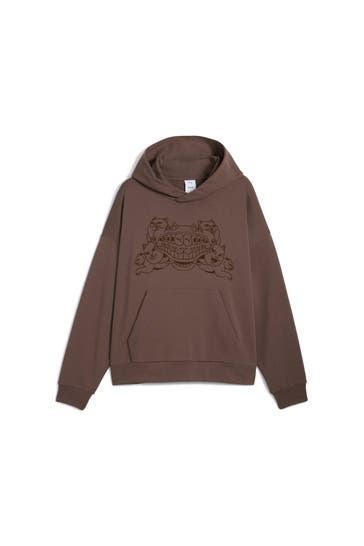 PUMA Hoodie dunkelbraun