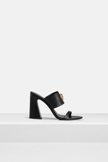 VERSACE Mules 'Medusa' schwarz