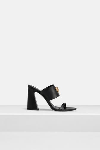 VERSACE Mules 'Medusa' schwarz