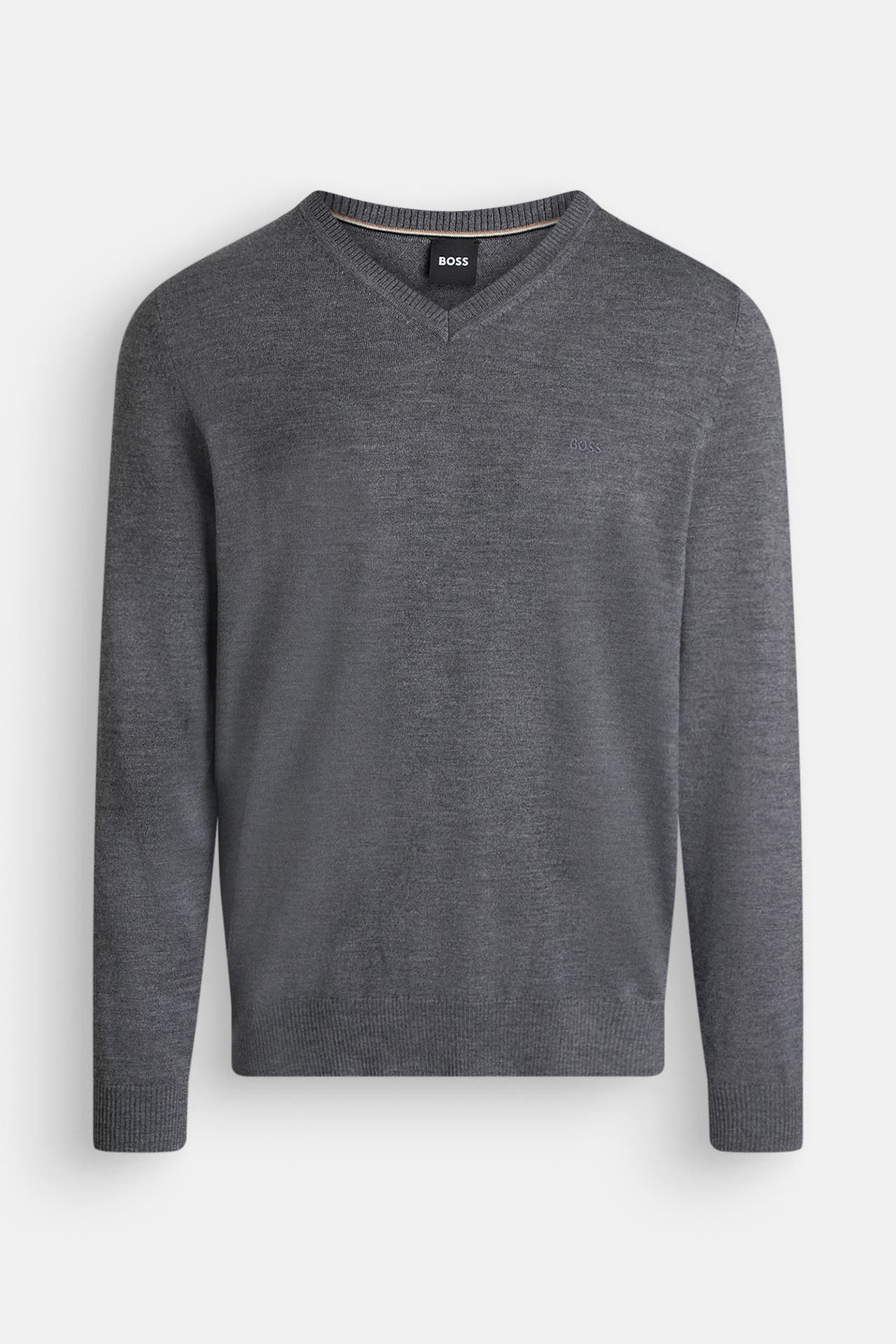 BOSS Strickpullover 'Batisse' grau, Bild 1