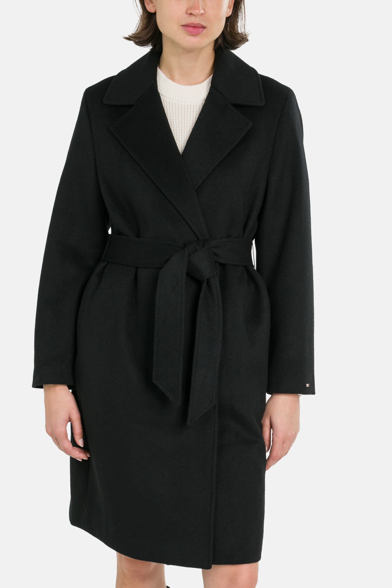 TOMMY HILFIGER Wollmixmantel schwarz, Bild 1