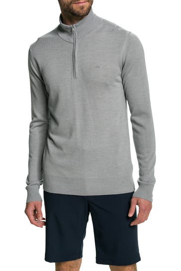 J.LINDEBERG Strick-Troyer hellgrau