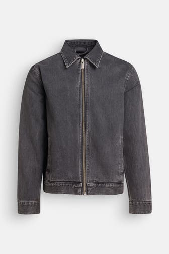 7 FOR ALL MANKIND Jeansjacke 'Harrington' dunkelgrau