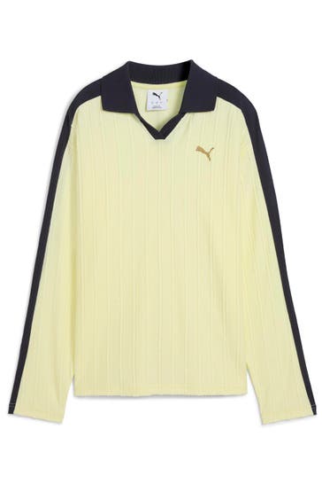 PUMA Langarmpolo zweifarbig
