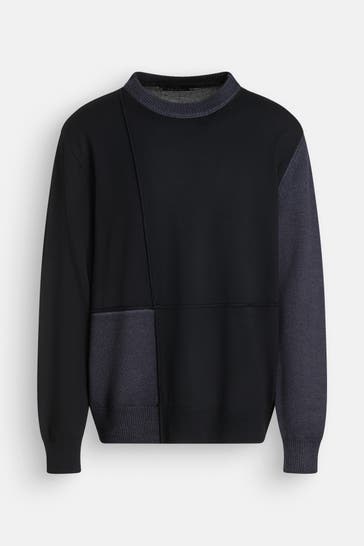 7 FOR ALL MANKIND Wollpullover dunkelblau