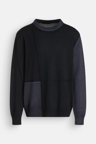 7 FOR ALL MANKIND Wollpullover dunkelblau