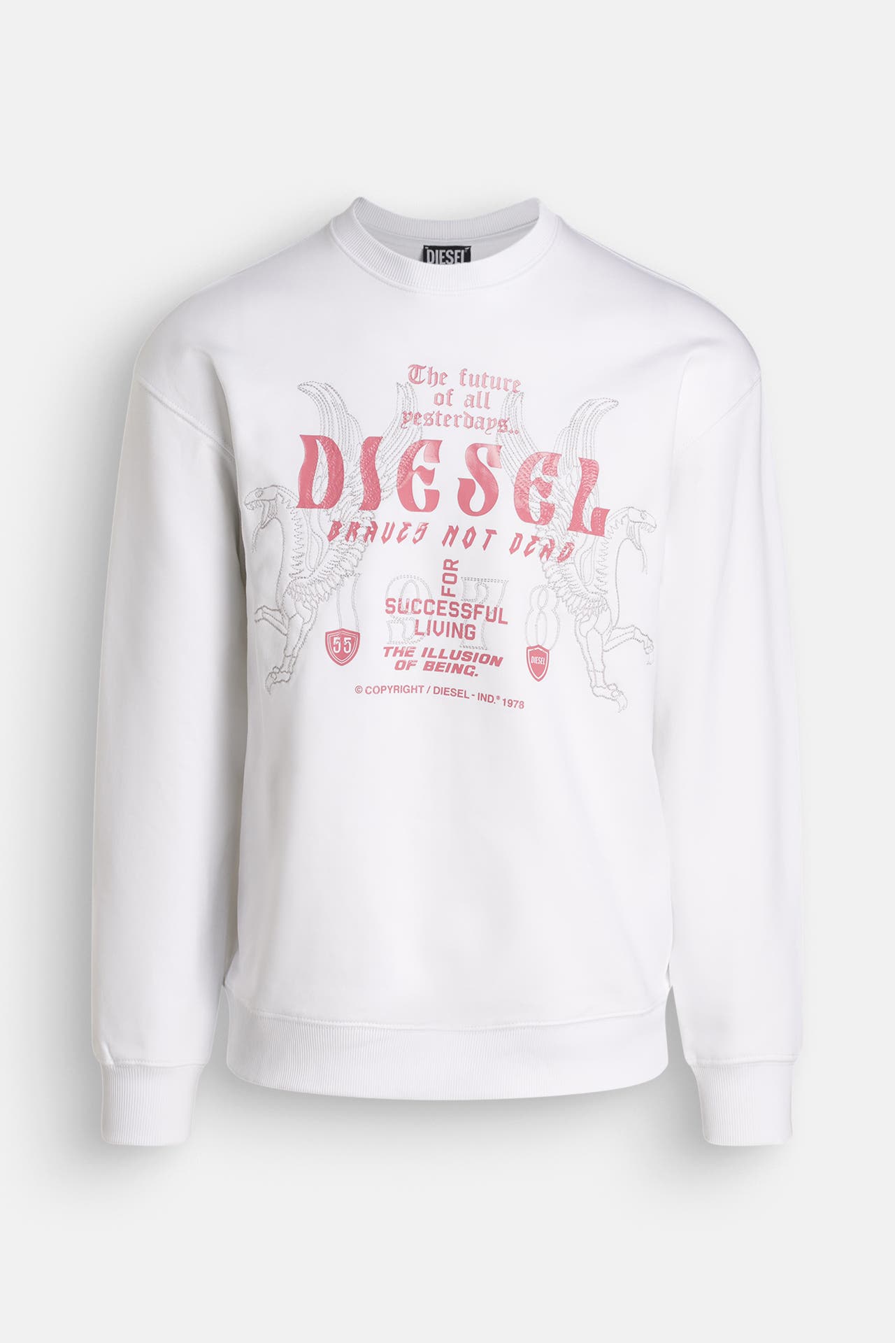 DIESEL Sweatshirt weiß, Bild 1
