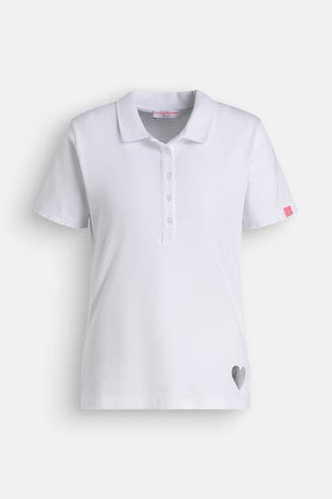 FRIEDA & FREDDIES NY Polo-Shirt weiß