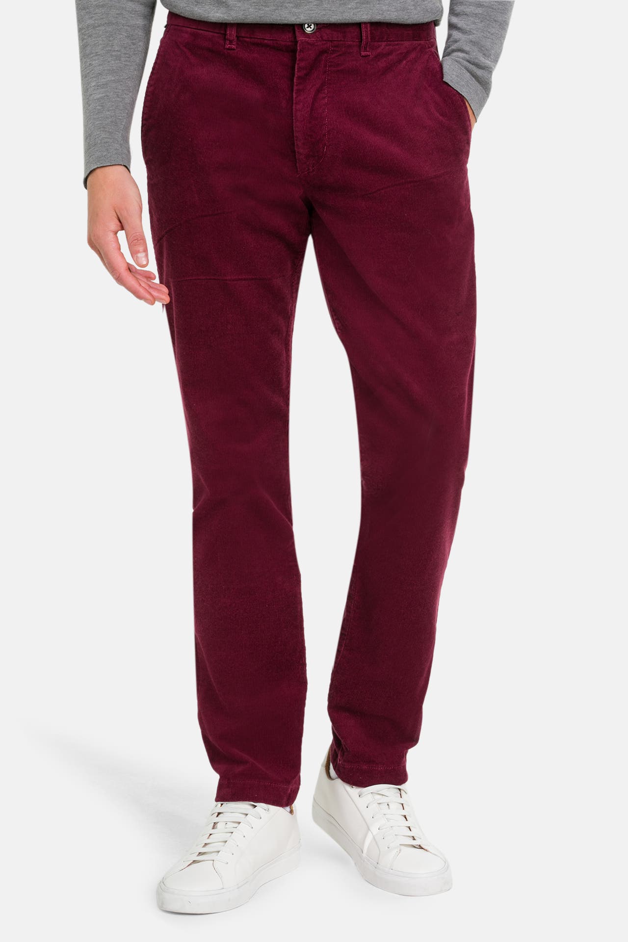 TOMMY HILFIGER Cordhose 'Denton' burgunder, Bild 1
