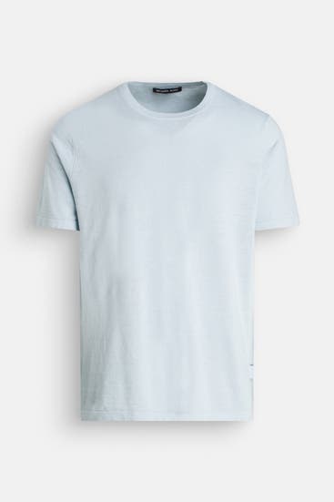 MICHAEL KORS - Leinenmix-Shirt hellblau