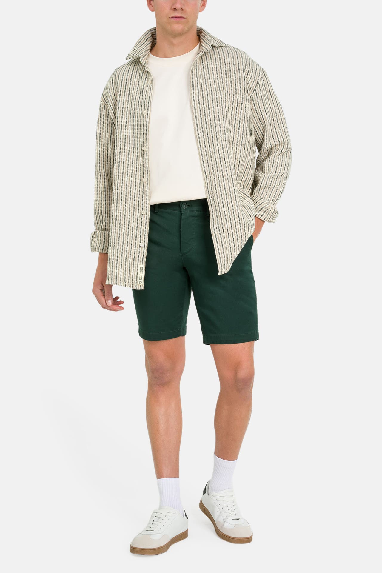 LACOSTE Chino-Shorts dunkelgrün, Bild 1