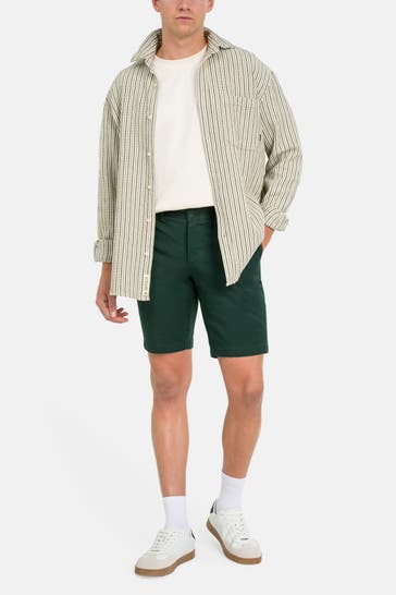 LACOSTE Chino-Shorts dunkelgrün