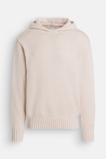 CHAMPION Strick-Hoodie creme