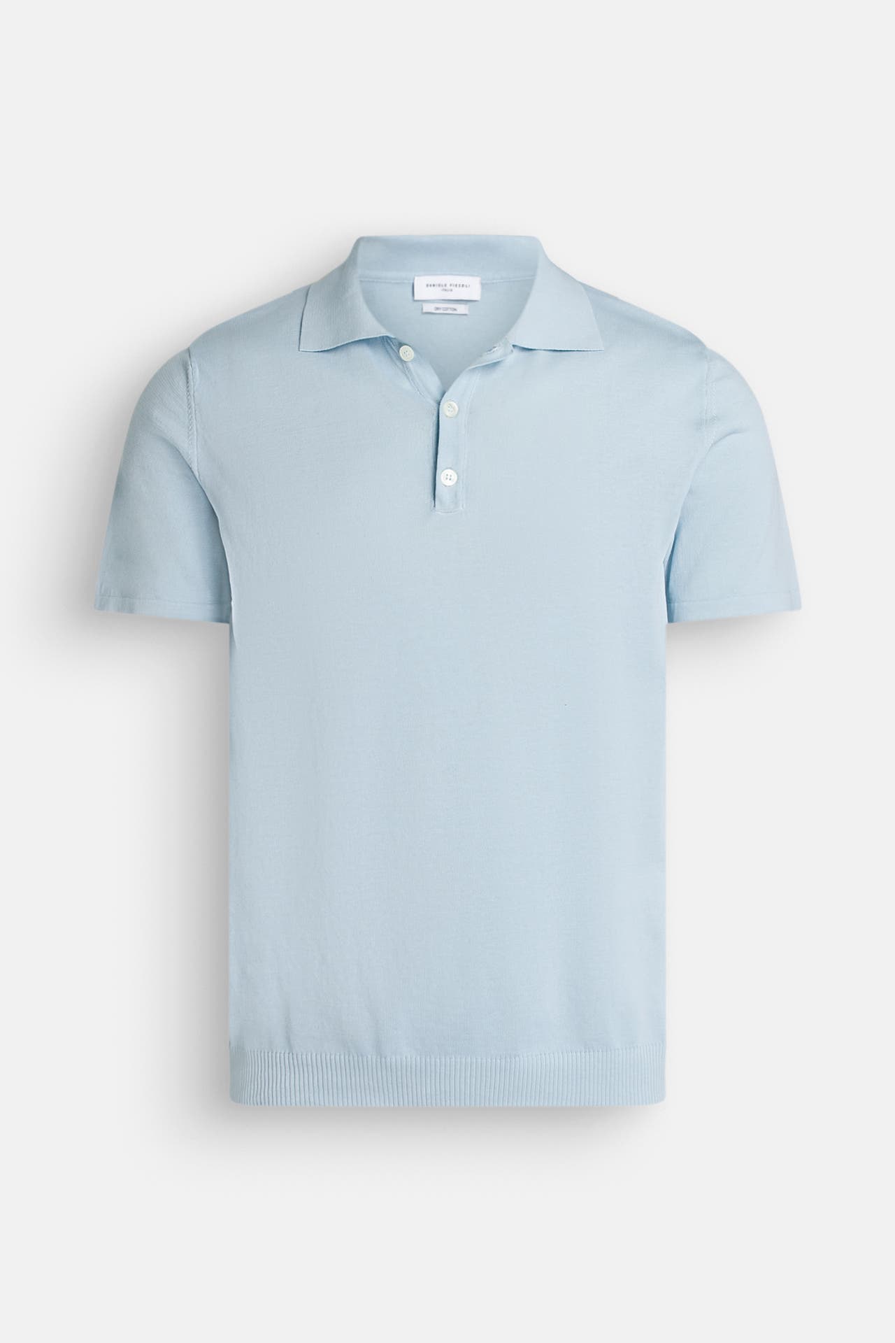 DANIELE FIESOLI Polo-Shirt hellblau, Bild 1