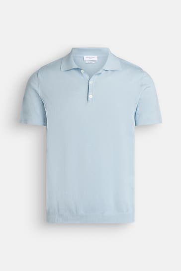 DANIELE FIESOLI Polo-Shirt hellblau
