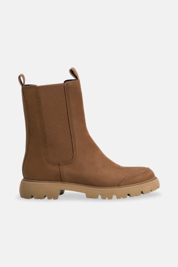 KENNEL & SCHMENGER Chelsea-Boots 'Print' camel