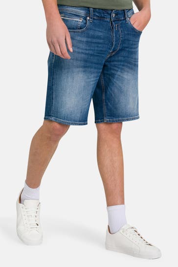 REPLAY Jeansshorts blau