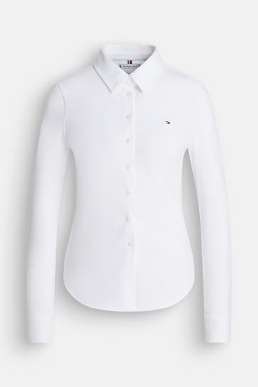 TOMMY HILFIGER Casual-Bluse weiß