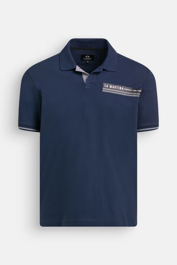 LA MARTINA Polo-Shirt dunkelblau