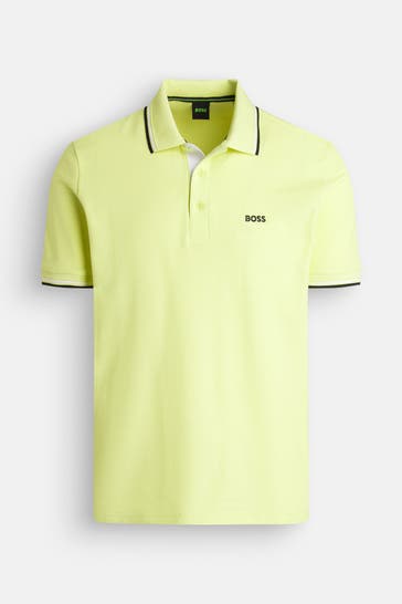 BOSS GREEN Polo-Shirt 'Paddy Pro' neongrün