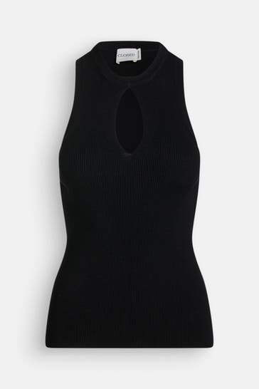CLOSED Stricktop schwarz