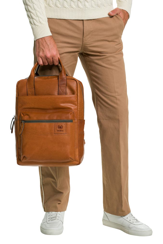 Strellson Rucksack STRELLSON Lederrucksack 'Hyde Park Josh' cognac » günstig online kaufen