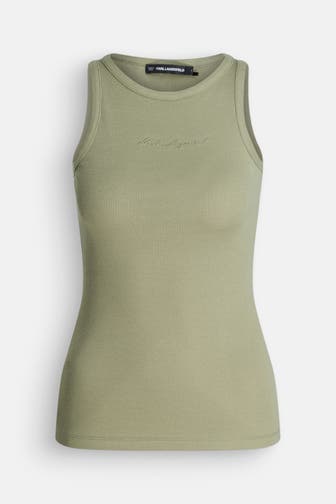 KARL LAGERFELD Top oliv