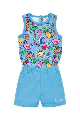 GUESS Set: Body und Shorts