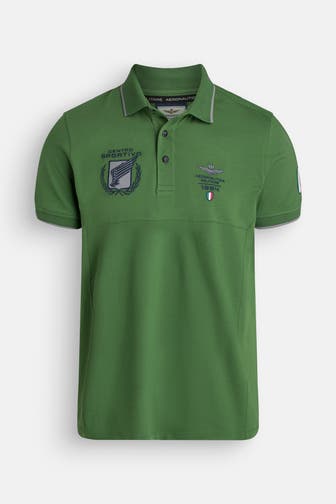 AERONAUTICA MILITARE Polo-Shirt dunkelgrün