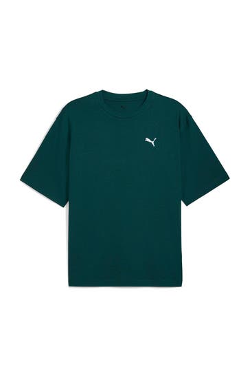 PUMA T-Shirt tannengrün