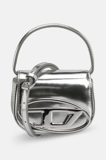 DIESEL Umhängetasche silber