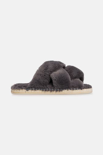 ESPADRIJ L'ORIGINALE Hausschuhe 'Tresse Cozy' dunkelgrau