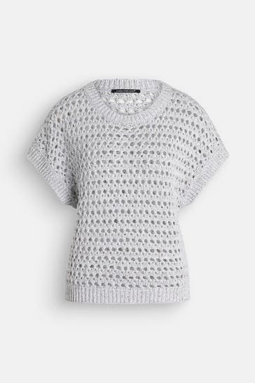 LUISA CERANO Strickshirt grau