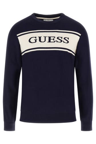 GUESS Strickpullover 'Flick' nachtblau