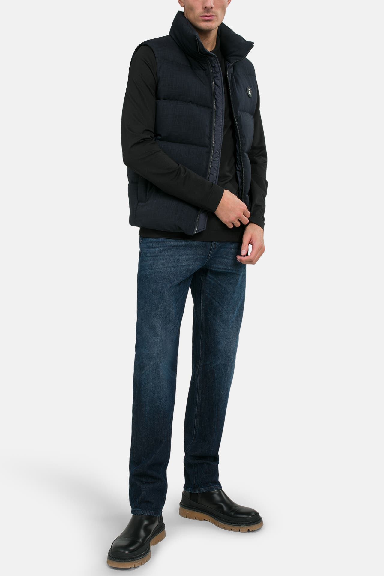 BOGNER Langarm-Polo 'Timon-6' schwarz, Bild 1