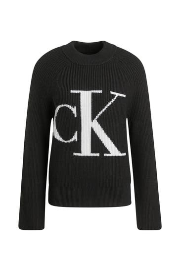 CK JEANS Strickpullover schwarz