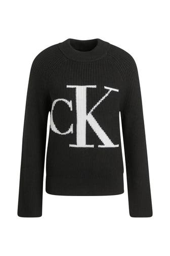 CK JEANS Strickpullover schwarz